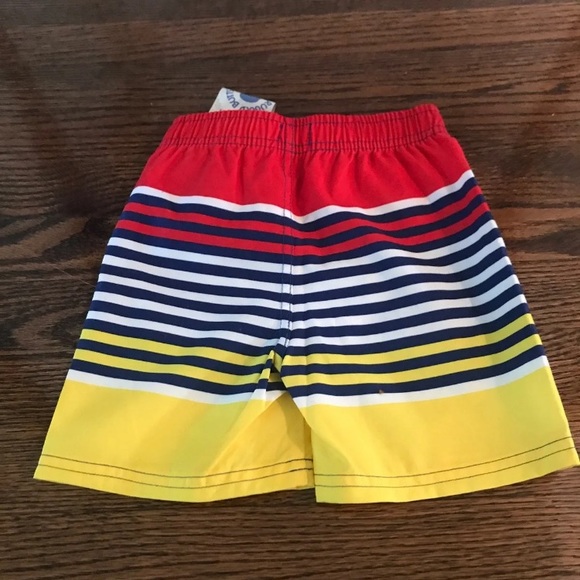 NWT Ruggedbutts Striped Swim Suit 2T - Picture 3 of 5